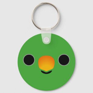Porte-clés Le visage d'un perroquet d'Eclectus (mâle)