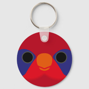 Porte-clés Le visage d'une gloire à ailes noires