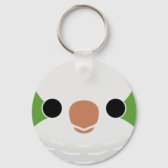 Porte-clés Le visage d'une perruque de moine normale (Recto)