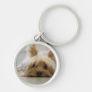 Porte-clés le visage mignon de chien d'animal familier de