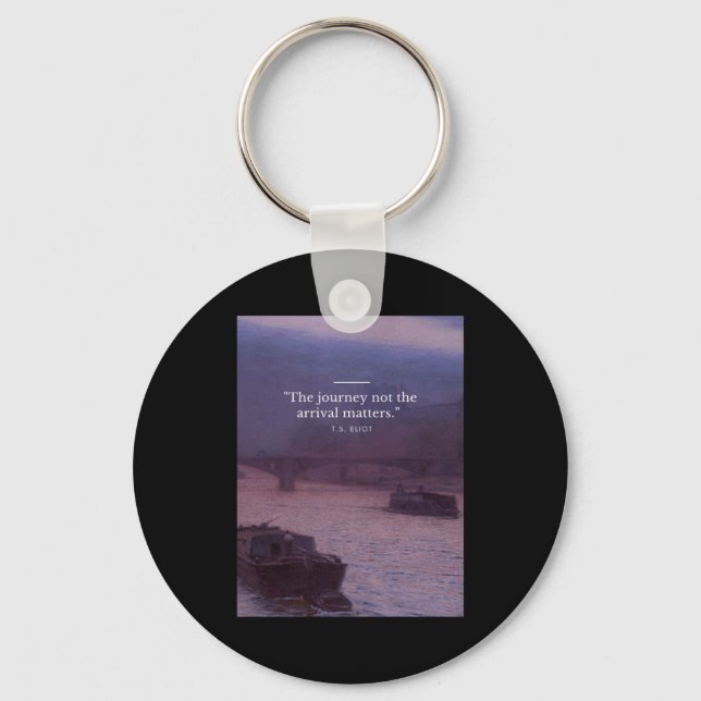 Porte-clés Le Voyage Pas L'Arrivée S Citation Poster (Recto)