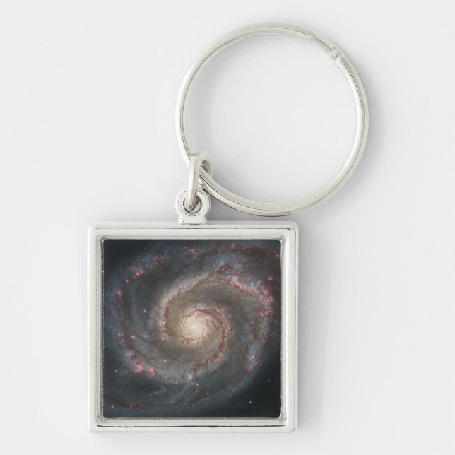 Porte-clés Le Whirlpool Galaxy M51 & Companion dans l'espace (Devant)