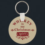Porte-clés le whisky est mon esprit de noël<br><div class="desc">Ce whisky original est mon design graphique esprit de Noël avec la police de caractères de typographie impressionnante est parfait pour les personnes qui sont fans de la saveur de whisky. Il peut aussi être donné comme un cadeau d'anniversaire ou de Noël à votre meilleur ami, parent, petit ami ou...</div>