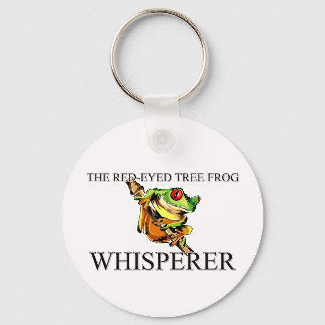 Porte-clés Le Whisperer de la grenouille à feuilles rouges (Recto)