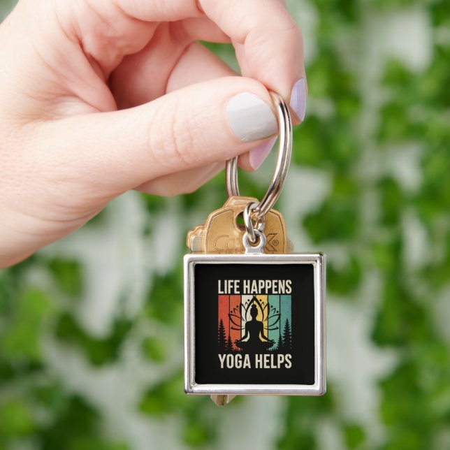 Porte-clés Le Yoga Aide à Vivre  (main)