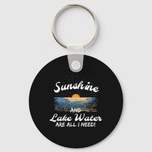 Porte-clés L'eau de soleil et de lac est tout ce dont j'ai be