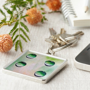 Porte-clés L'eau verte laisse tomber l'art