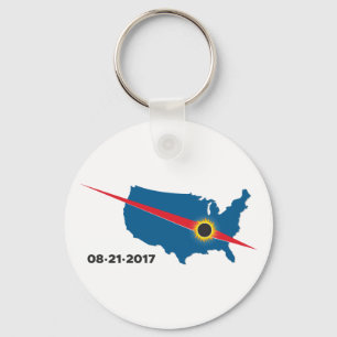 Porte-clés L'éclipse solaire totale - 2017 - je l'ai vue !