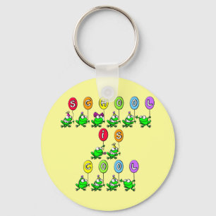 Porte-clés L'école est Cool - Grenouilles