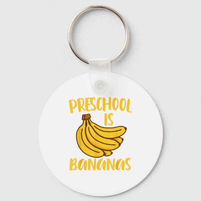 Porte-clés L'École Préscolaire Est La Banane Enseignant Retou (Recto)