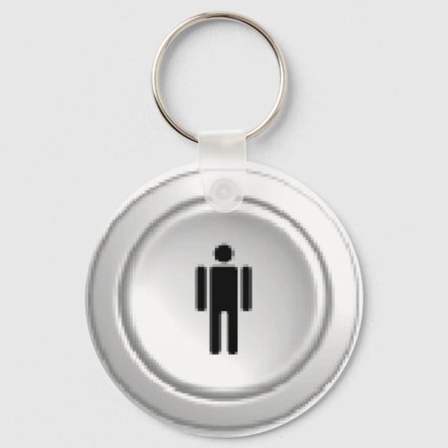 Porte-clés lecteur d'arcade 1 bouton (Recto)