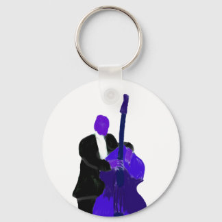 Porte-clés Lecteur de basse droit, peinture en version violet