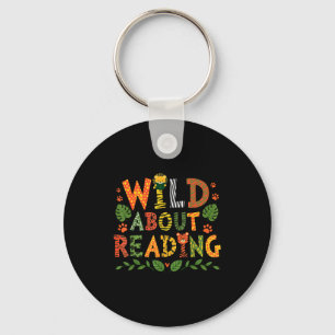 Porte-clés Lecteur de livres de lecture bibliothécaire animau