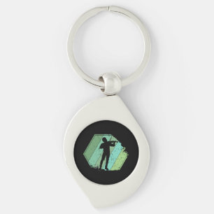 Porte-clés Lecteur de violon Rétro