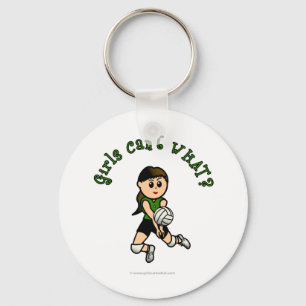 Porte-clés Lecteur de volley-ball féminin léger en uniforme