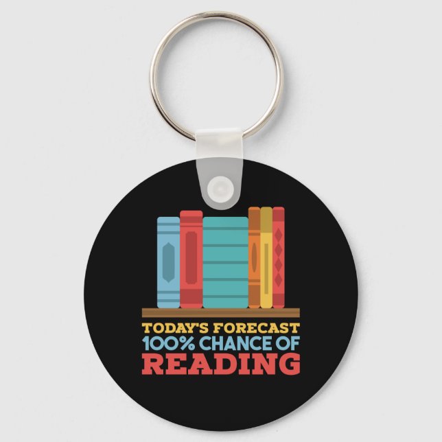 Porte-clés Lecture - 100 % de chances de lire un livre drôle (Recto)