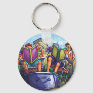 Porte-clés Lecture en été