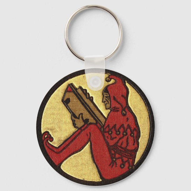 Porte-clés lecture gnome (Recto)