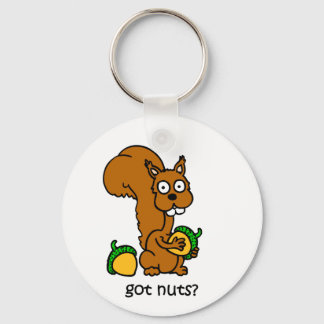 Porte-clés L'écureuil mignon a des noix