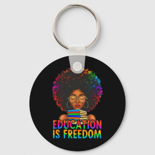 Porte-clés L'éducation de l'histoire noire est la liberté des