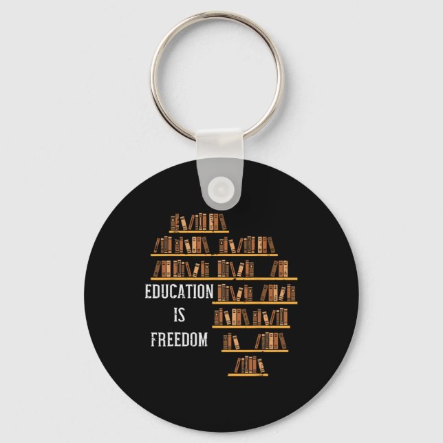 Porte-clés L'éducation en Afrique est la liberté Enseignant d (Recto)