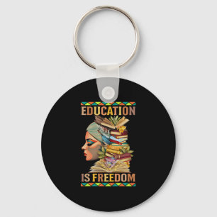 Porte-clés L'éducation est la liberté Afro-Américain Histoire