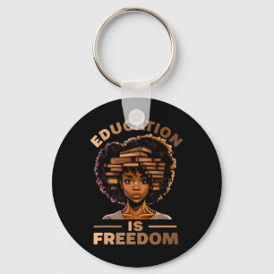 Porte-clés L'éducation est la liberté Histoire noire afro-amé
