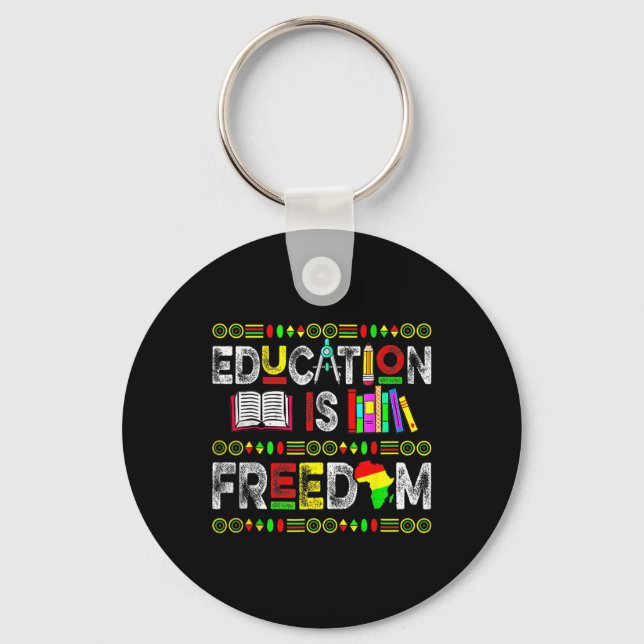 Porte-clés L'éducation est la liberté Les femmes africaines d (Recto)