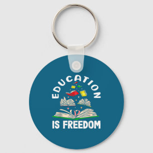 Porte-clés L'éducation est la liberté mois de l'histoire des 