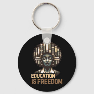 Porte-clés L'éducation est la liberté Mois de l'histoire des