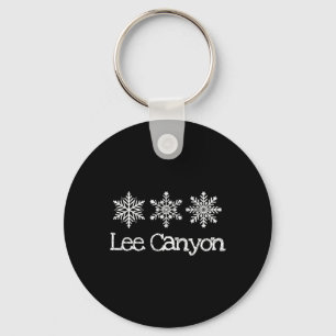 Porte-clés Lee Canyon Nevada Frosty Snowflakes Ski Ski