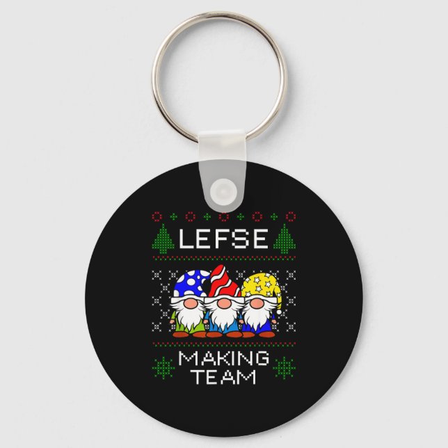 Porte-clés Lefse Making Team Ugly Christmas Sweater  (Recto)
