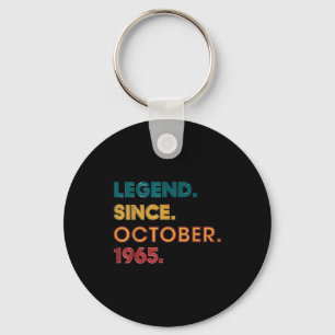 Porte-clés Légende 1965 60e anniversaire pour hommes femmes 6