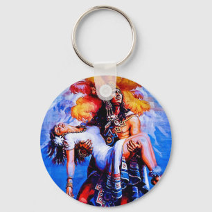 Porte-clés Légende aztèque mexicaine Iztaccihuatl