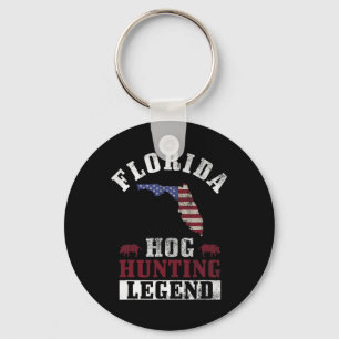Porte-clés Légende de la chasse au porc Floride pour la chass