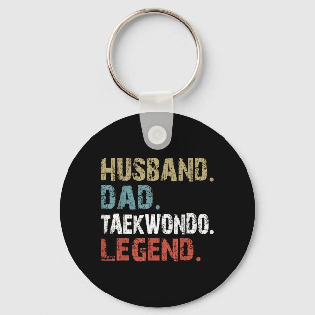 Porte-clés Légende de Taekwondo mari papa (Recto)