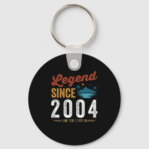 Porte-clés Légende depuis 2004 Anniversaire Rétro Vintage