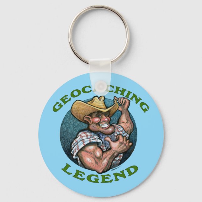 Porte-clés Légende du géocaching (Recto)