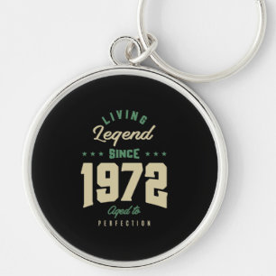 Porte-clés Légendes Depuis 1972 Cadeau Anniversaire
