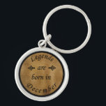 Porte-clés legends are born in december vintage birthday<br><div class="desc">You can add some originality to your wardrobe with this limited edition original birthday sunset distressed vintage retro-looking design with awesome typography font lettering, is a great gift idea for men, women, husband, wife girlfriend, and a boyfriend who will love this one of a kind artwork. The best amazing and...</div>