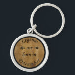 Porte-clés legends are born in december vintage birthday<br><div class="desc">You can add some originality to your wardrobe with this limited edition original birthday sunset distressed vintage retro-looking design with awesome typography font lettering, is a great gift idea for men, women, husband, wife girlfriend, and a boyfriend who will love this one of a kind artwork. The best amazing and...</div>