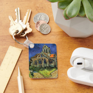 Porte-clés L'église d'Auvers par Vincent van Gogh