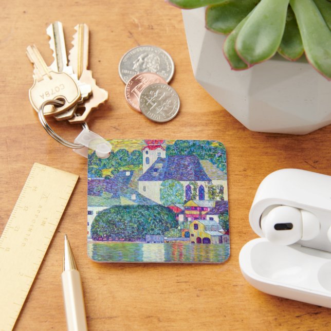 Porte-clés L'église St. Wolfgang de Gustav Klimt, Art Victori (Bureau)