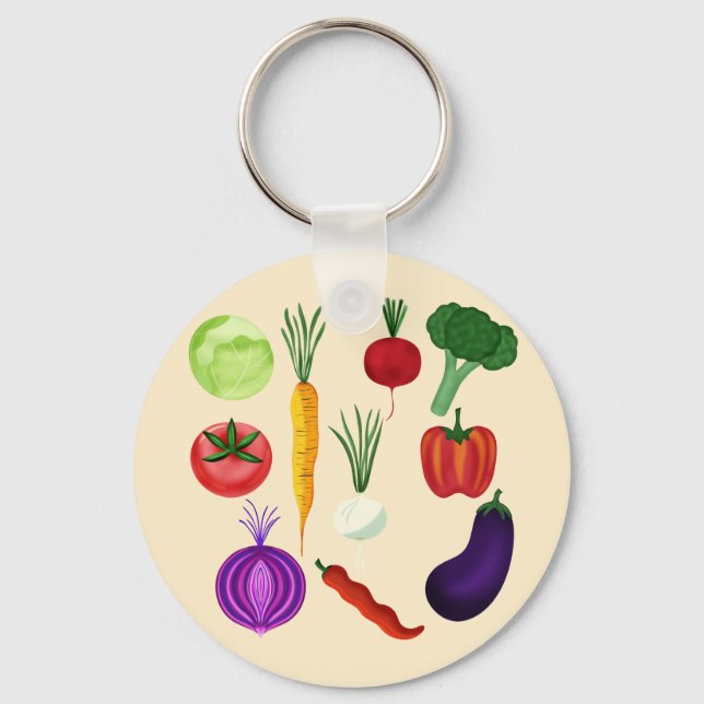 Porte-clés Légumes frais (Recto)
