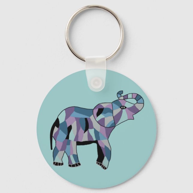 Porte-clés L'Éléphant Chanceux (Recto)
