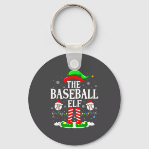 Porte-clés L'Elf de Baseball Drôle Noël Srt Amoureux Xmas E