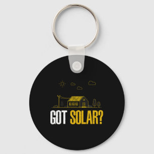 Porte-clés L'énergie solaire a des panneaux solaires amusant