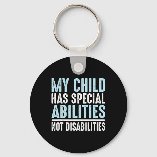 Porte-clés L'Enfant A Des Capacités Spéciales Non Handicapées (Recto)
