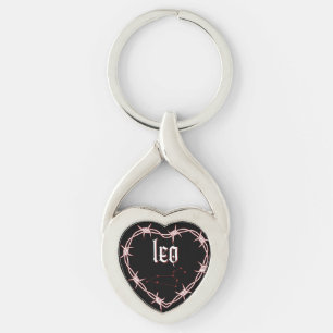 Porte-clés Leo Constellation Gothique Aesthétique Barbed Wire