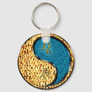 Porte-clés Léo et Dragon d'eau
